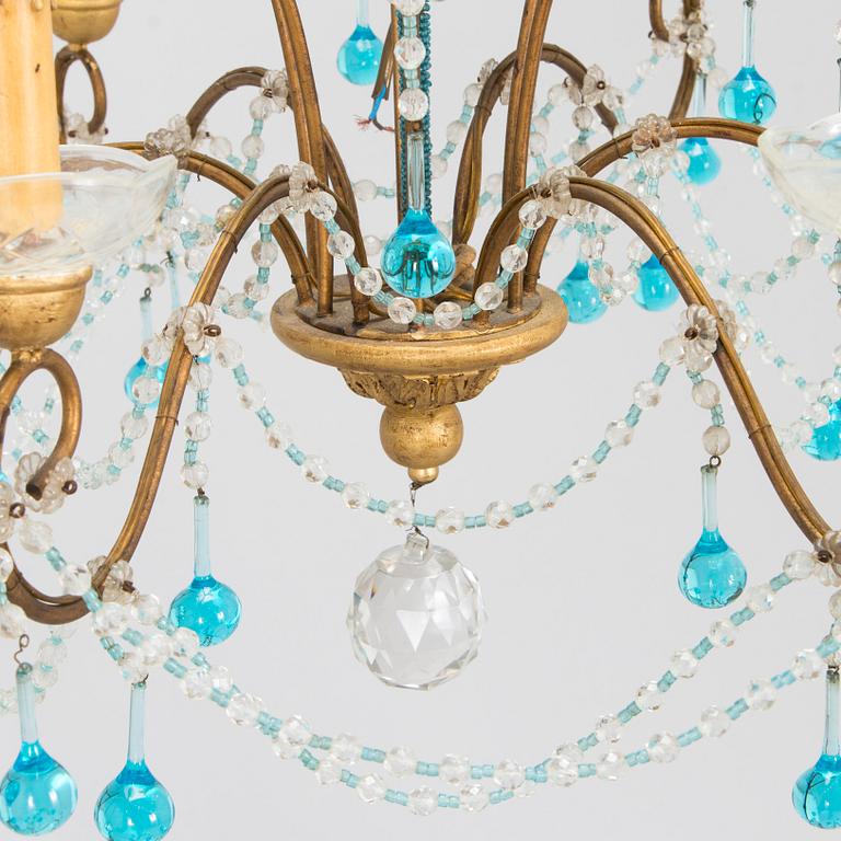 A chandelier, probably Italy 1940s-50s.