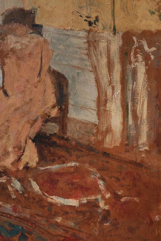 Edouard Vuillard, "Madame Arthur Fontaine au tapis de Smyrne".