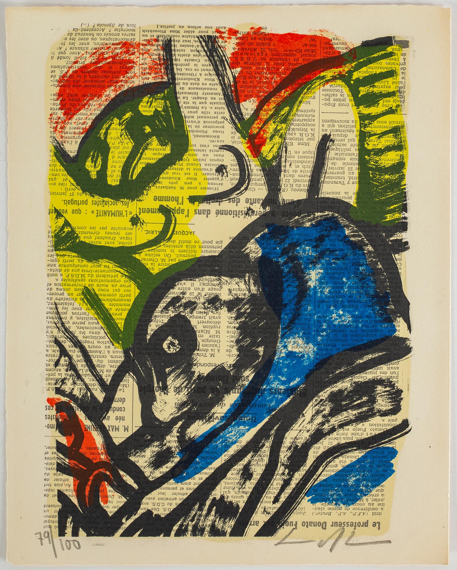 BENGT LINDSTRÖM, portfolio with 15 litographs in colour. Signed and numbered 79/100.
