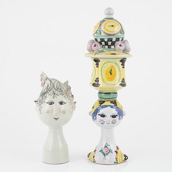 Björn Wiinblad, figuriner, 5 st, Danmark.