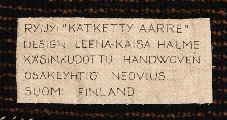 Leena-Kaisa Halme, ryijy, Neovius Oy. 166 x 115 cm.