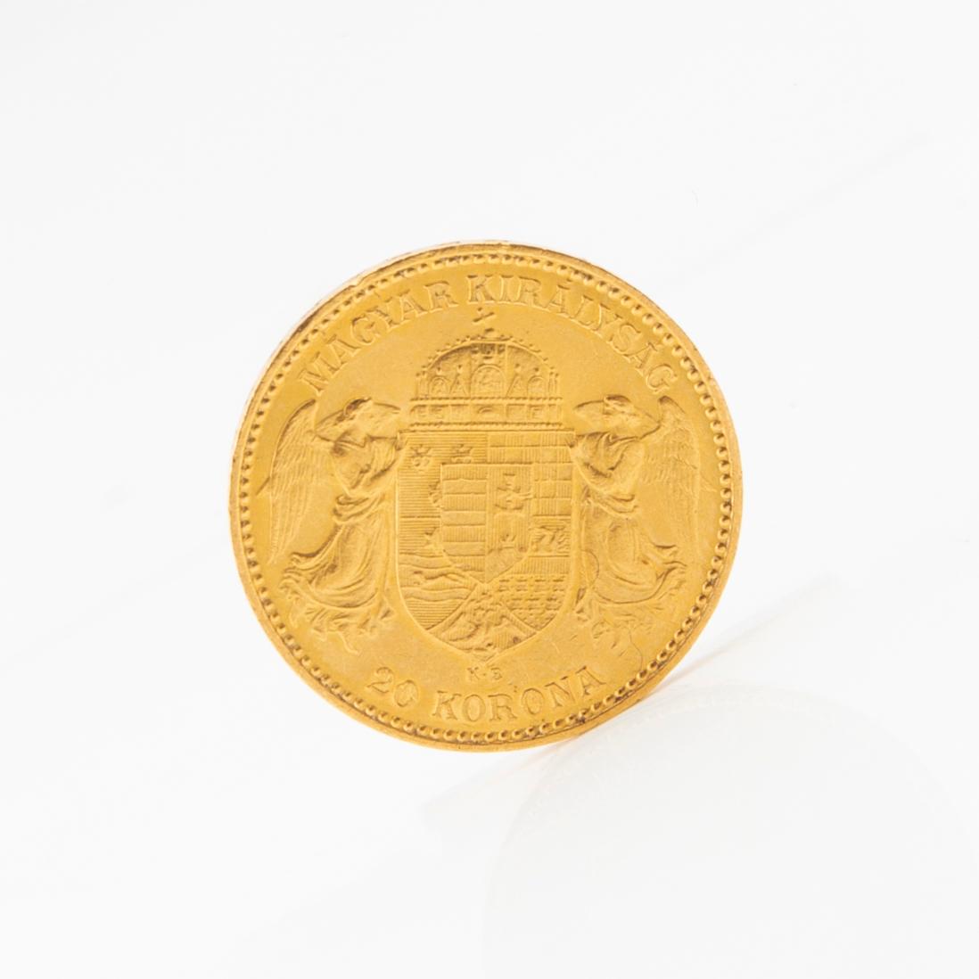 Gold Coin 20 Korona 1894 Hungary Franz Josef I.