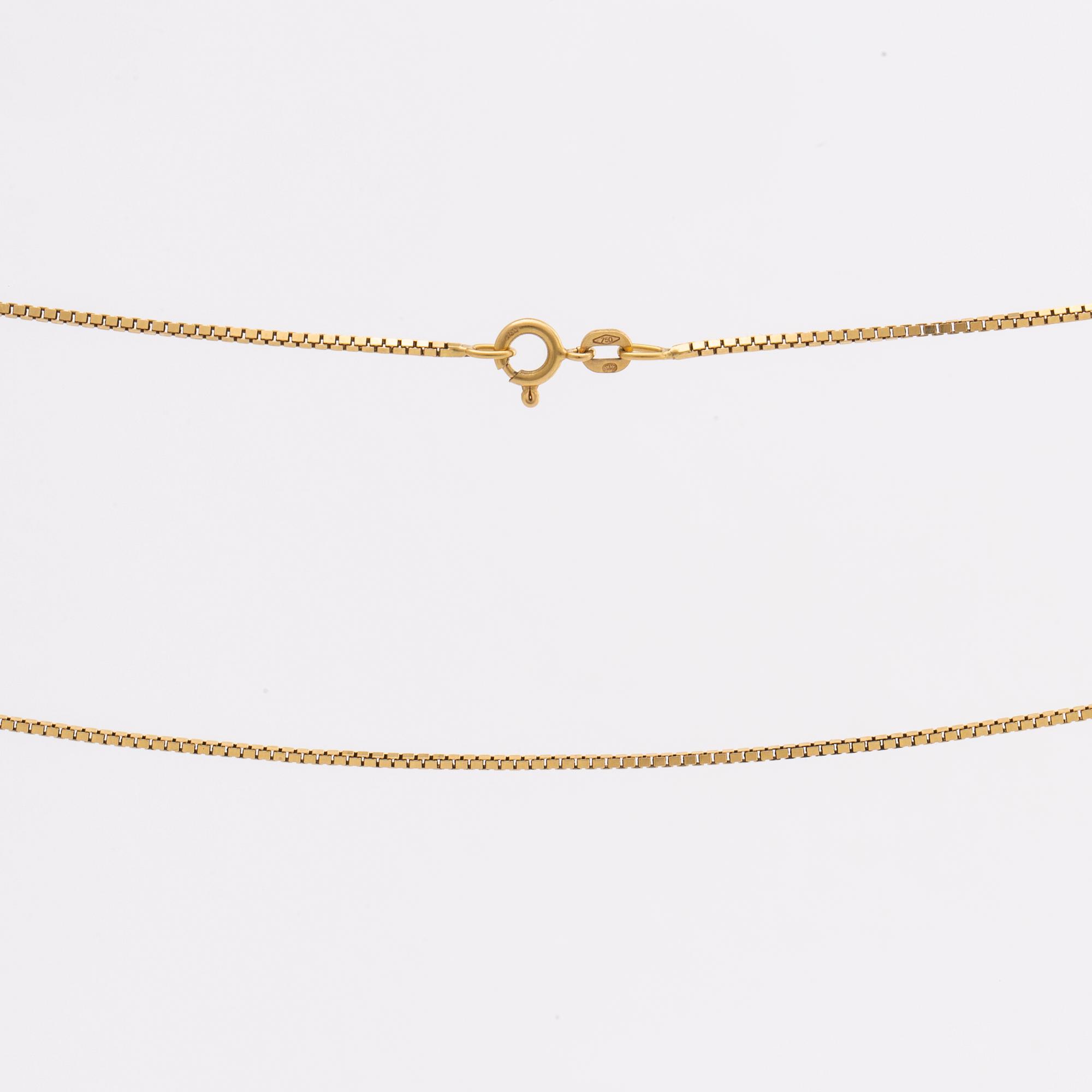 VENETIANSK KEDJA 18K guld, 
 ca 80 cm, 9,4 g.