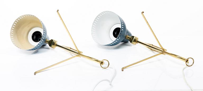 Boris Lacriox, table lamps, a pair, Falkenbergs Belysning, mid-20th century.