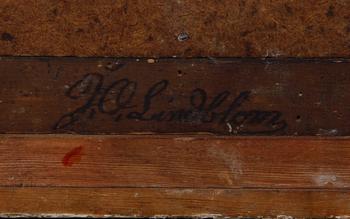 SPEGEL. Karl Johan, 1800-talet första hälft. Sign J O Lindblom.