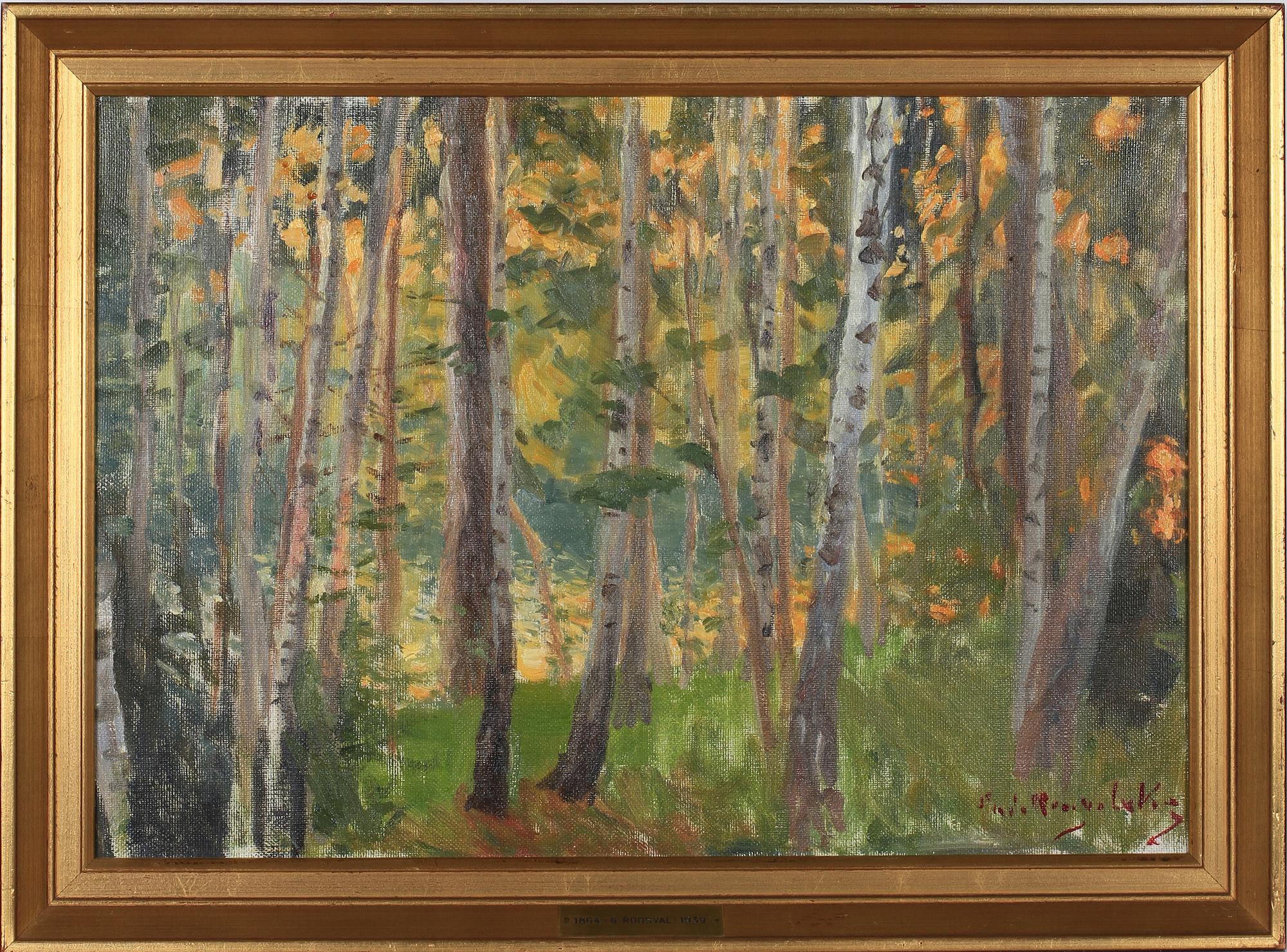 GERDA ROOSVAL-KALLSTENIUS, olja på duk, sign.