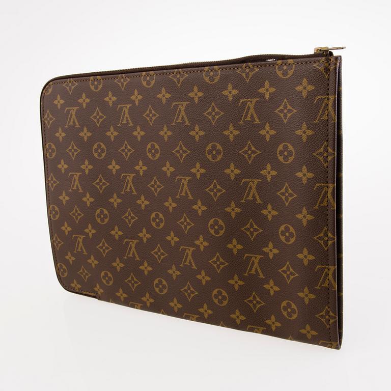 LOUIS VUITTON, "Port Documents Voyage" Portfölj samt Document Holder.