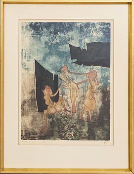 Roberto Matta, a set of eight etchings in colour, signed and numbered 21/100.