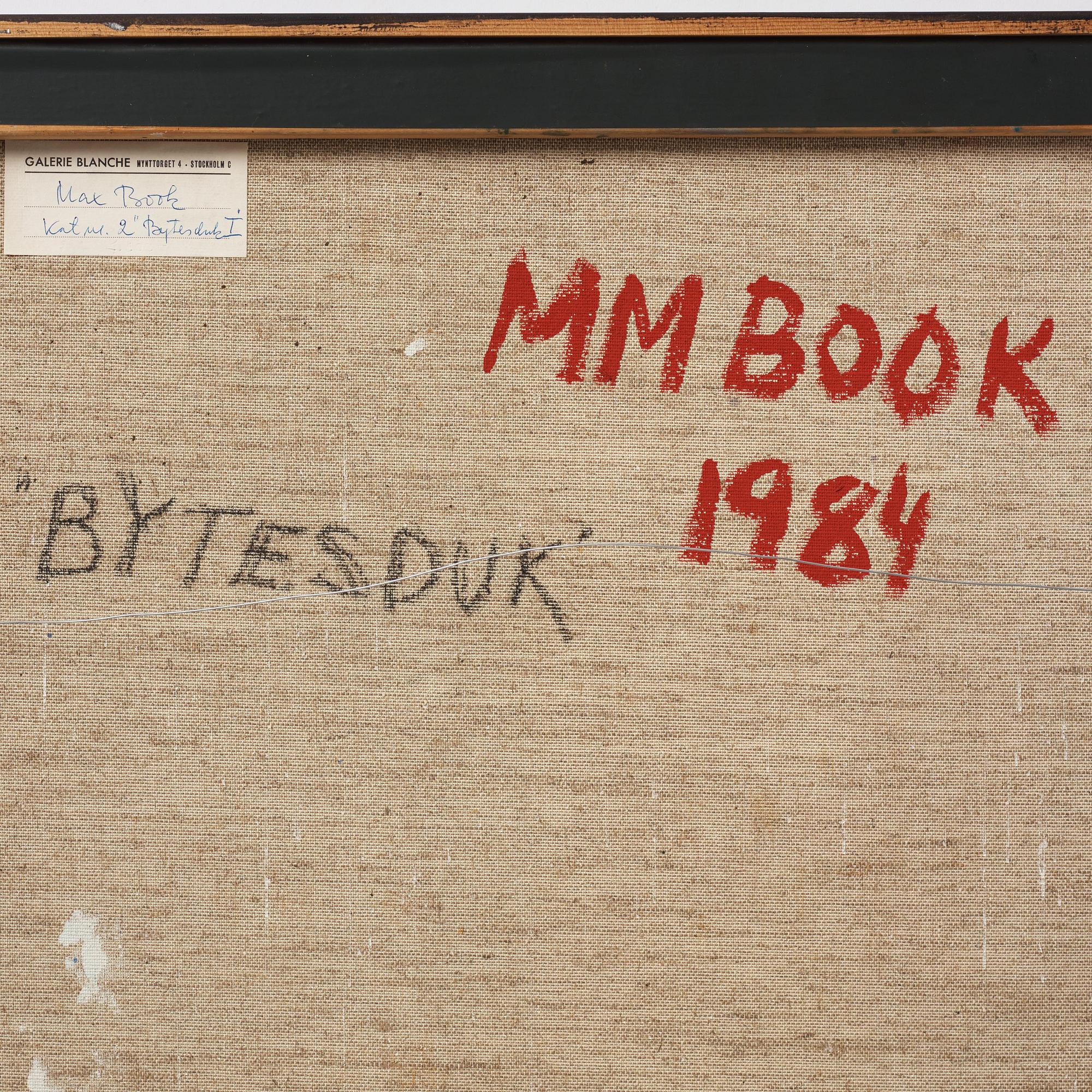 Max Mikael Book, "Bytesduk I".