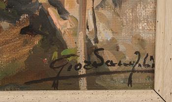 FELICE GIORDANO, olja på duk, signerad.