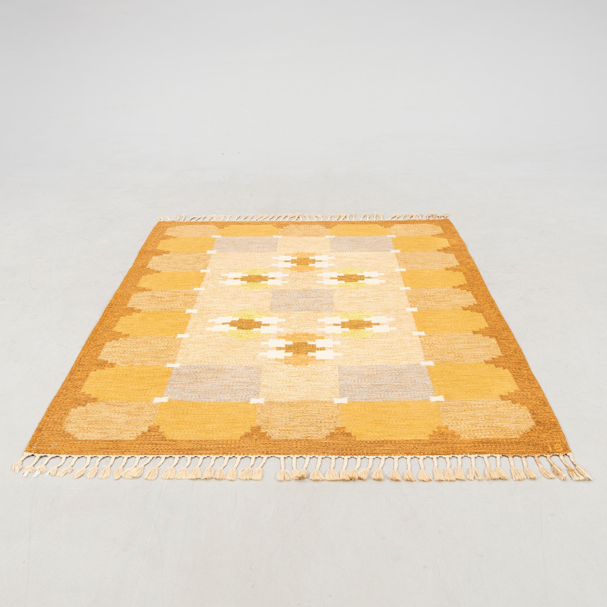 Ingegerd Silow, röllakan rug signed 232x165 cm.