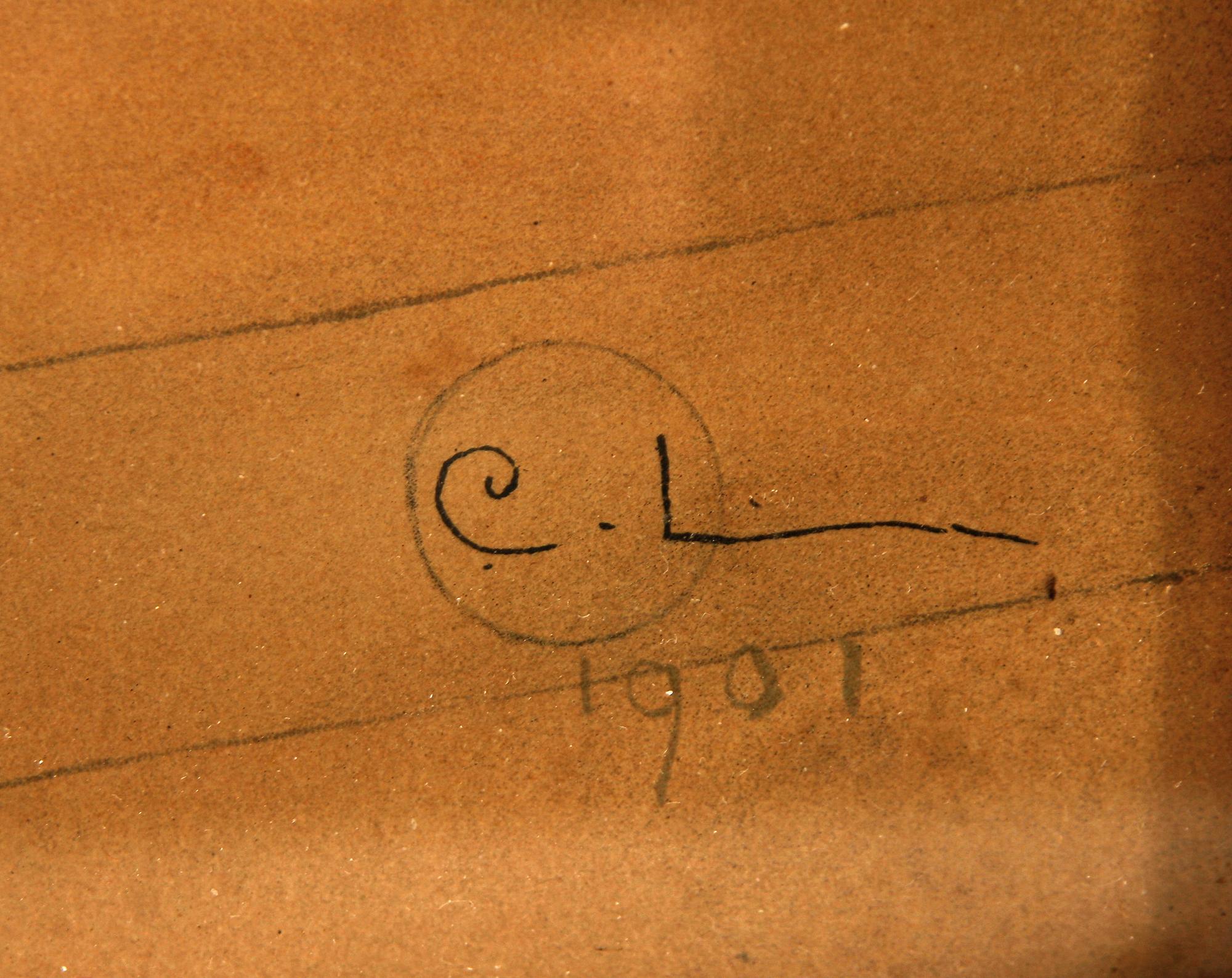 CARL LARSSON, efter. Färglitografi, utförd 1901.