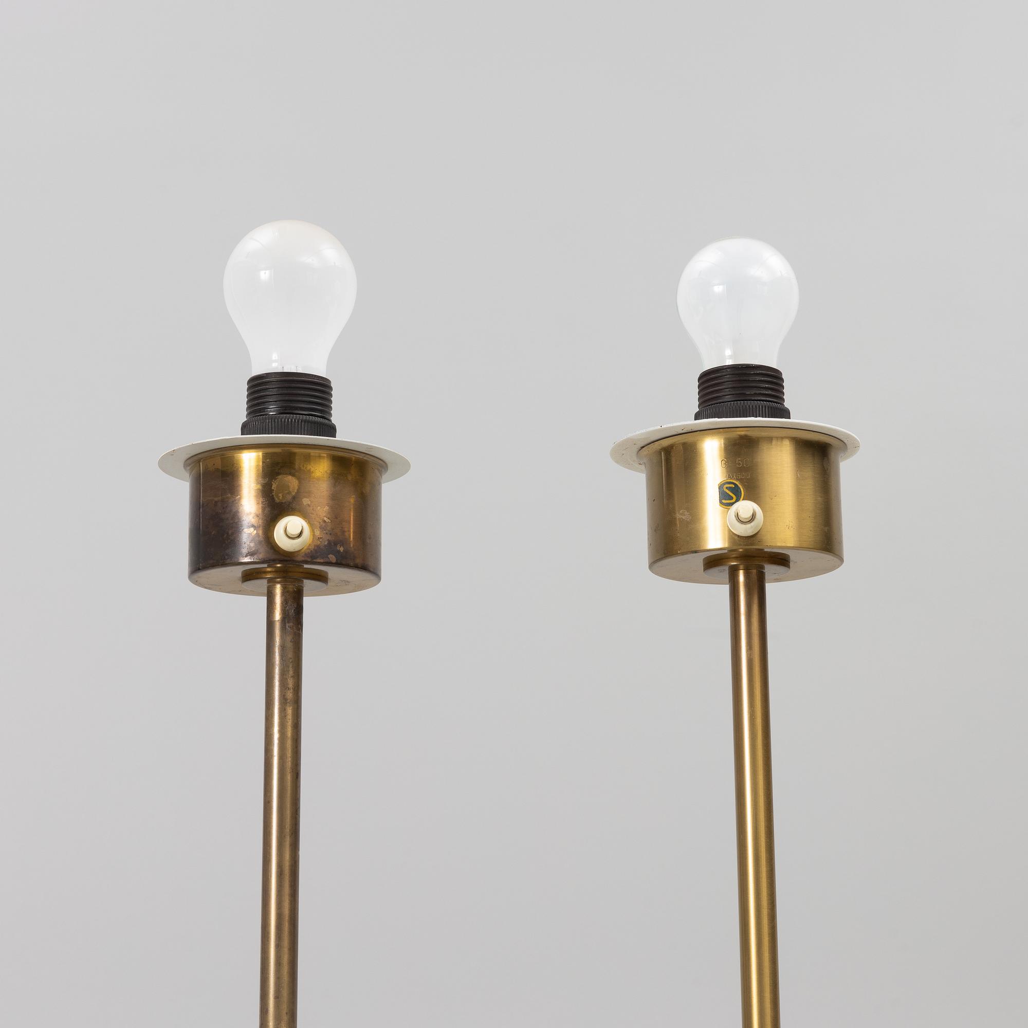 Hans-Agne Jakobsson, floor lamps, a pair, Markaryd, second half of the 20th century.