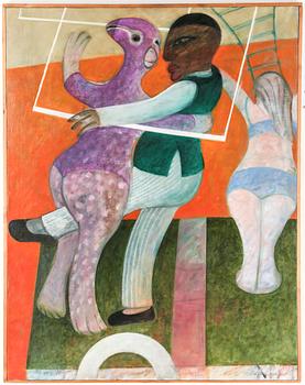 MARTIN ENGELMAN, oljemålning på duk, signerad.