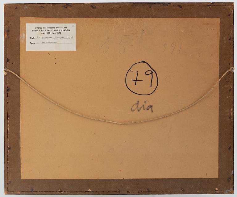 Sven X:et Erixson, "Emigranter, Neapel".