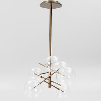 Massimo Castagna, a  "Bolle 6" ceiling lamp, Gallotti & Radice, Italy, after 2014.