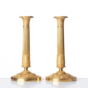 LJUSSSTAKAR, ett par, Frankrike, 1800-talets början, empire.