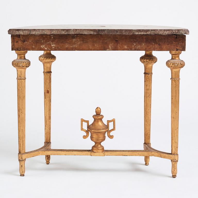 A Gustavian late 18th century console table.