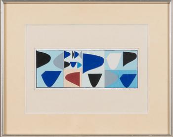 Göran Augustson, gouache, signed and dated -74.