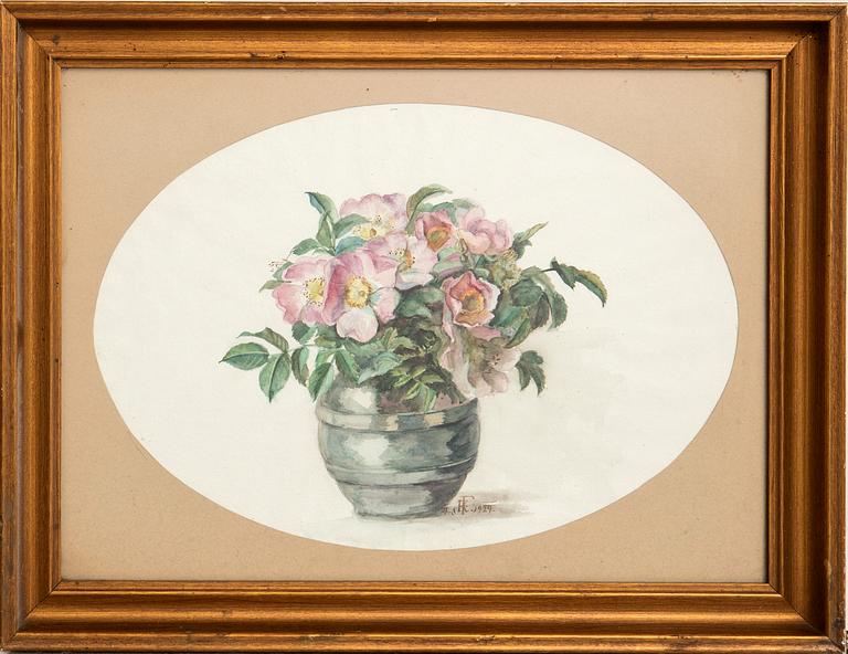 H Fabricius Flower Basket.