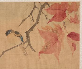 An album with 12 paintings by Qing dynasty artists, circa 1900. Attributed to Zhang Jian, Shou Ping, Yang Jin, after.