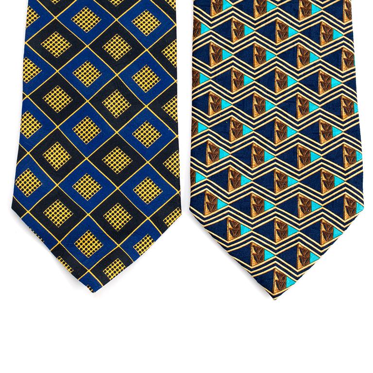 ERMENEGILDO ZEGNA, two silk ties.