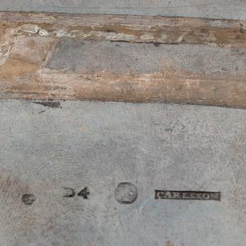 A Swedish silver sugar box, marks of Johan Carlsson, Norrköping 1834.