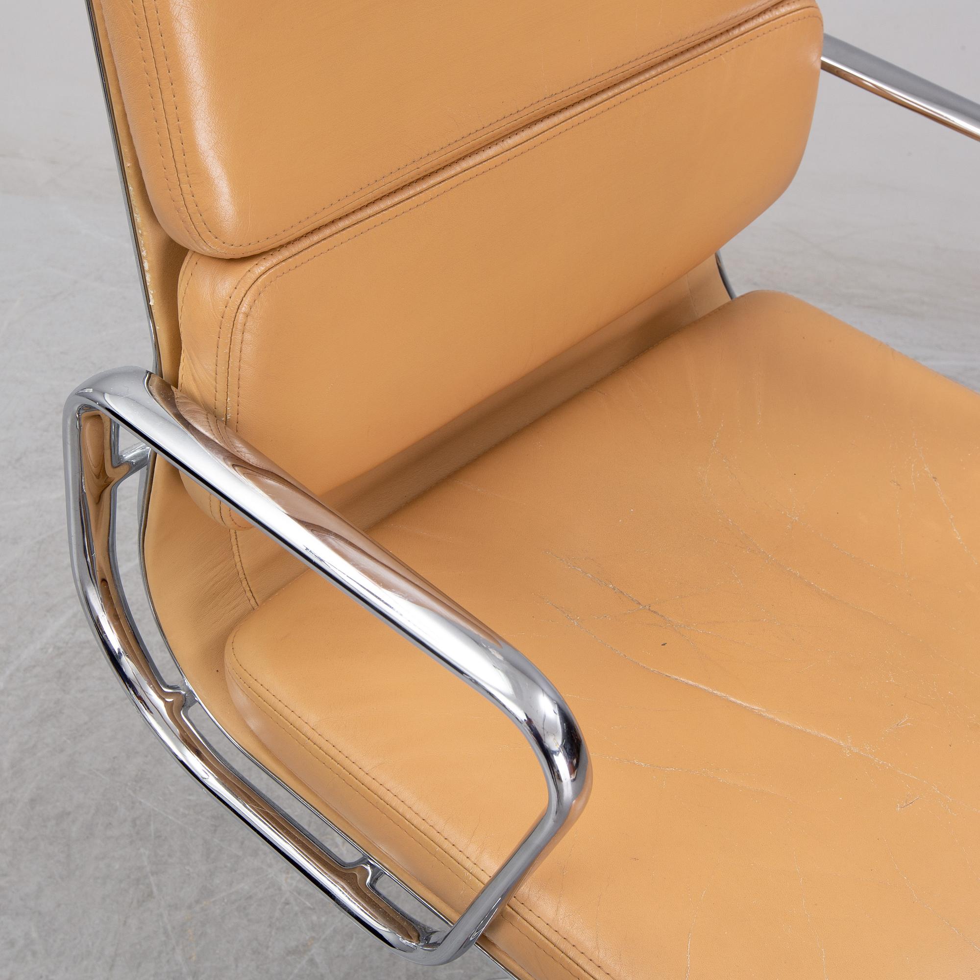 A model EA 219 Soft pad chair, by Charles & Ray Eames, for Vitra.