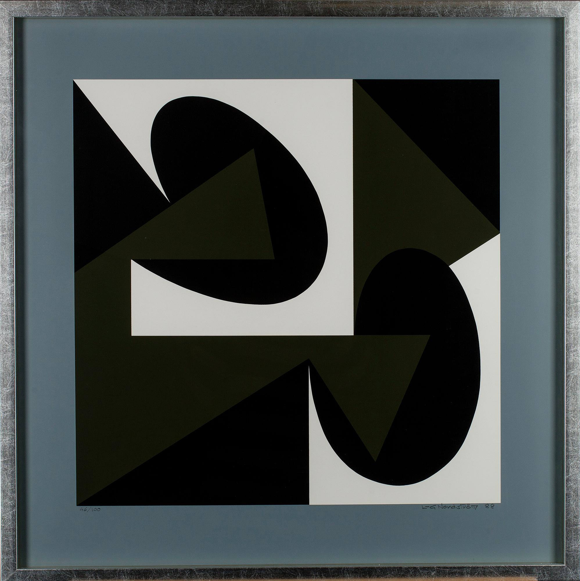 LARS-GUNNAR NORDSTRÖM, serigrafi, signerad, daterad 88 och numrerad 46/100.
