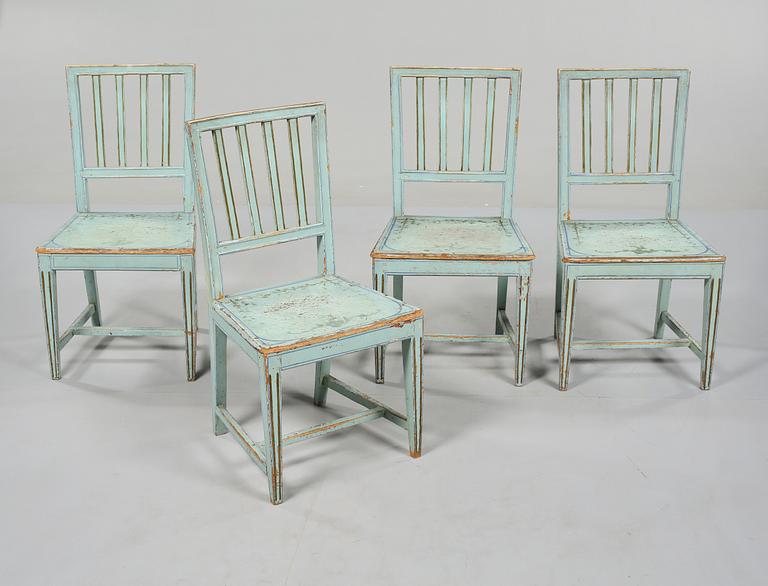 STOLAR, 4 st, allmoge, 1800-tal.