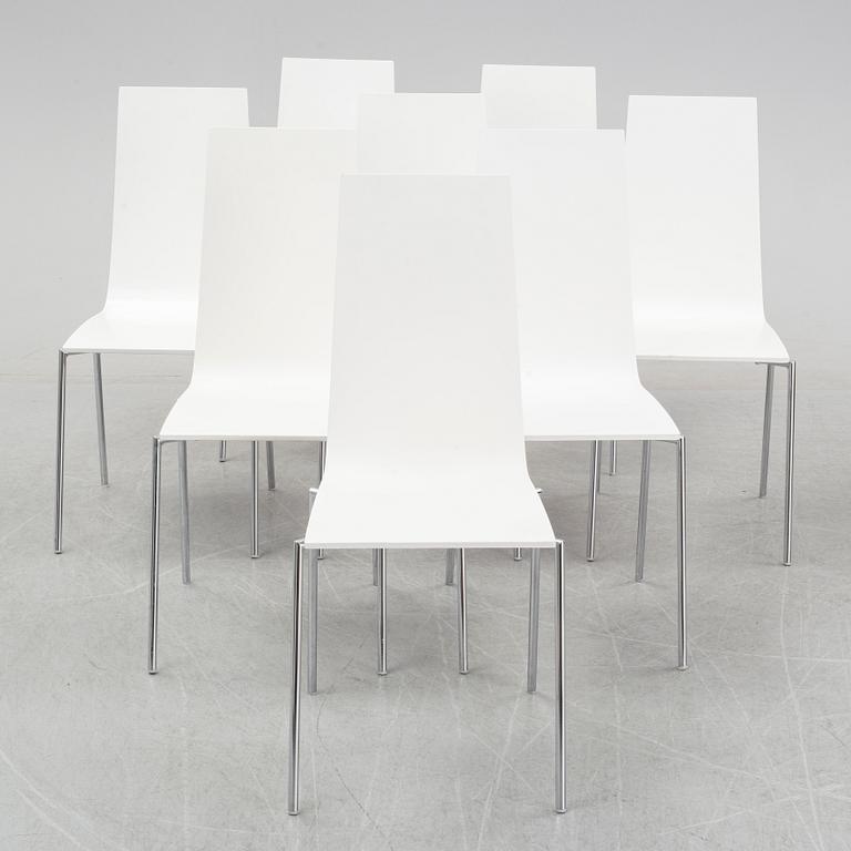 A set of eight 'Cobra' chairs by Mattias Ljungren for Källemo.