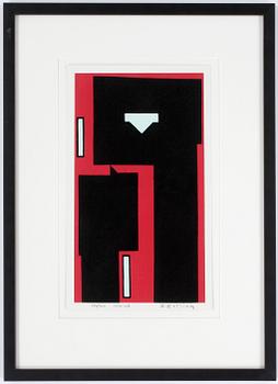 Olle Baertling · OLLE BAERTLING, färgserigrafi. Signerad och daterad 1950-68. Numrerad 254/300.