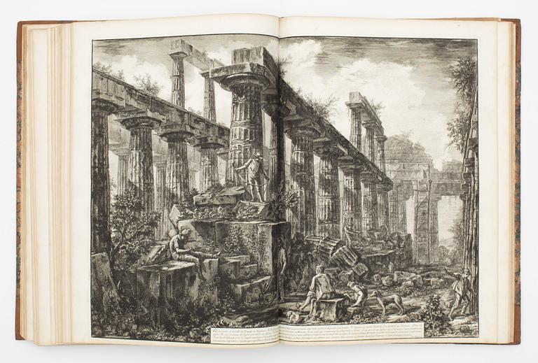 Three works by father and son Piranesi: Campus Martius, Paestum & Herculaneum.