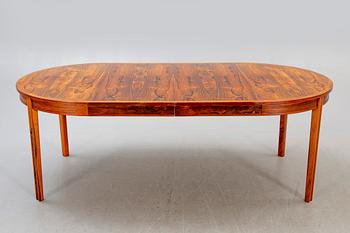A Swedish 1960s jacaranda dining table,