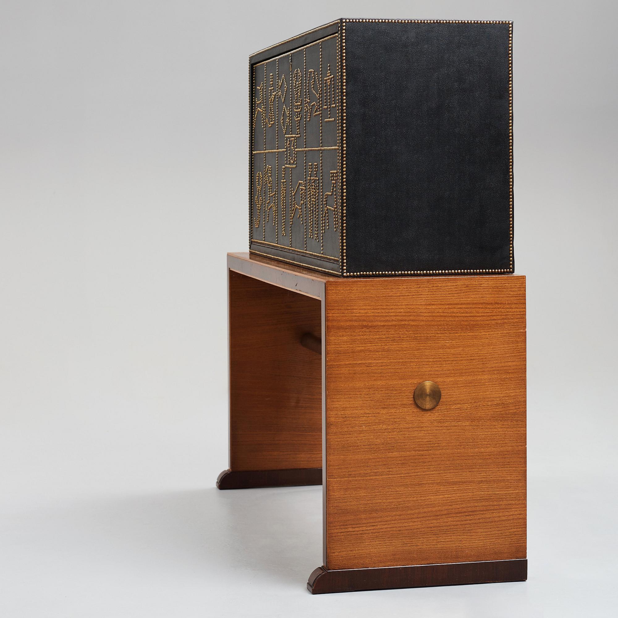 Otto Schulz, a Swedish Modern cabinet on stand by Boet, Gothenburg 1930-40's.