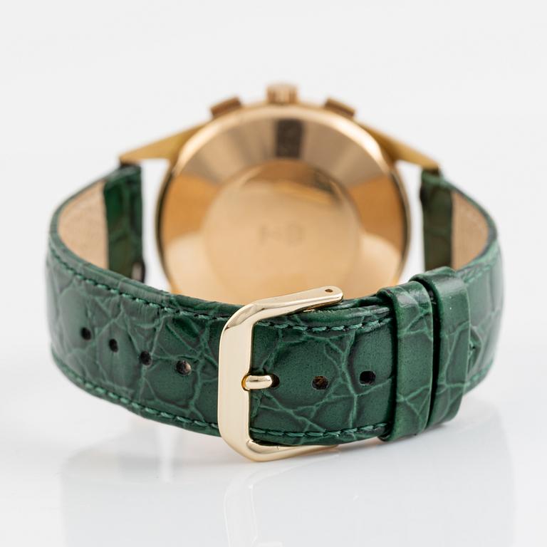 Lemania, chronograph, wristwatch, 37,5 mm.