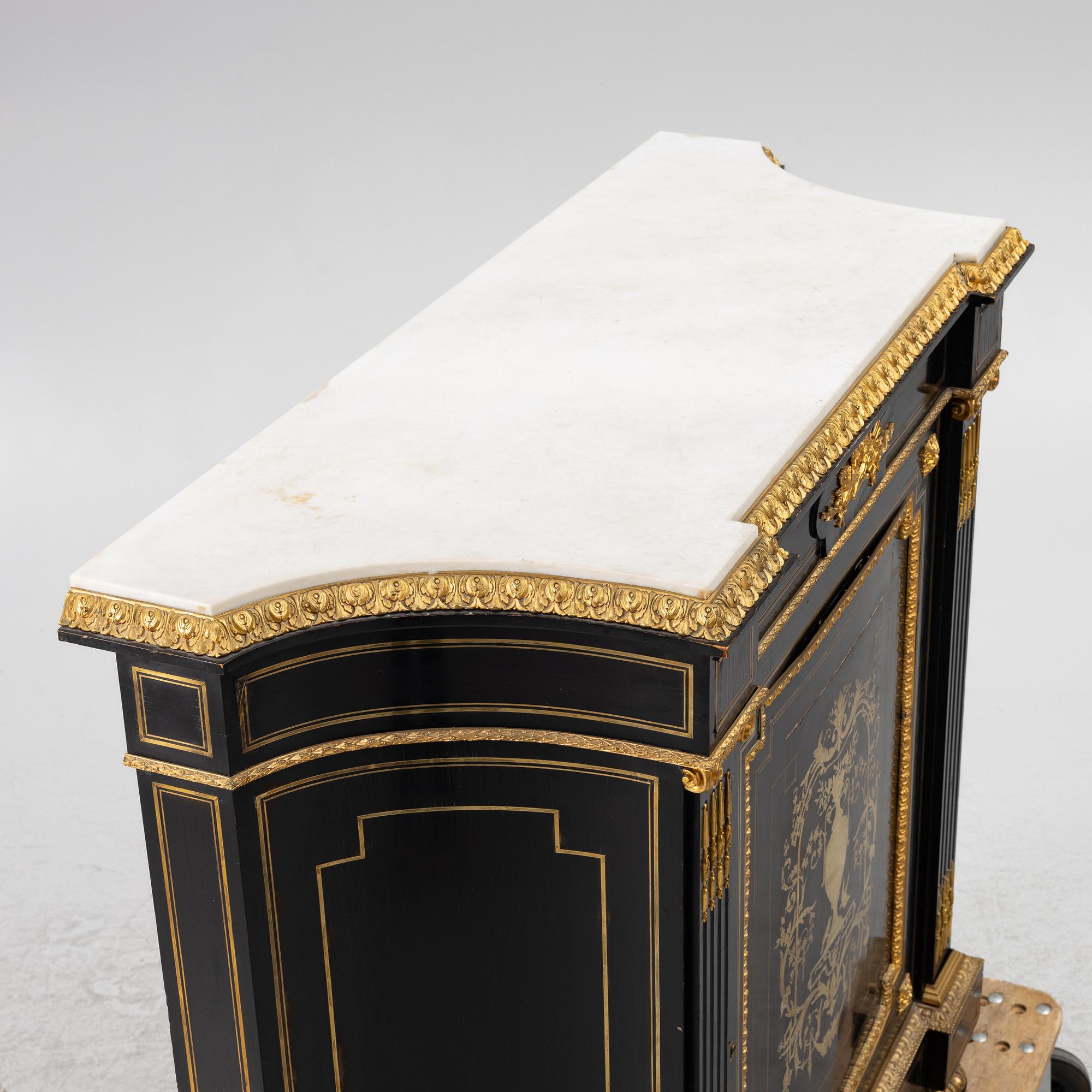 Sideboard, Empire style, Stenberg & Berntson Gothenburg, second half of the 19th century.