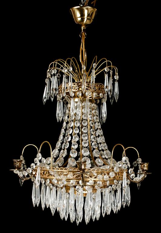 LJUSKRONA, empirestil, 1900-talets mitt. H 60.