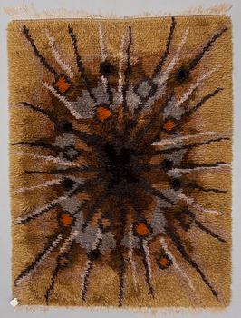INGRID JAGARZ, rya, Marks rya, 1960-tal. Ca 200x150 cm.