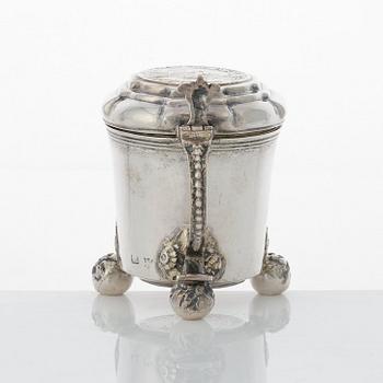A Swedish late baroque parcel-gilt silver miniature tankard, mark of Thomas Beckman, Örebro (1727-1759 (1772)).