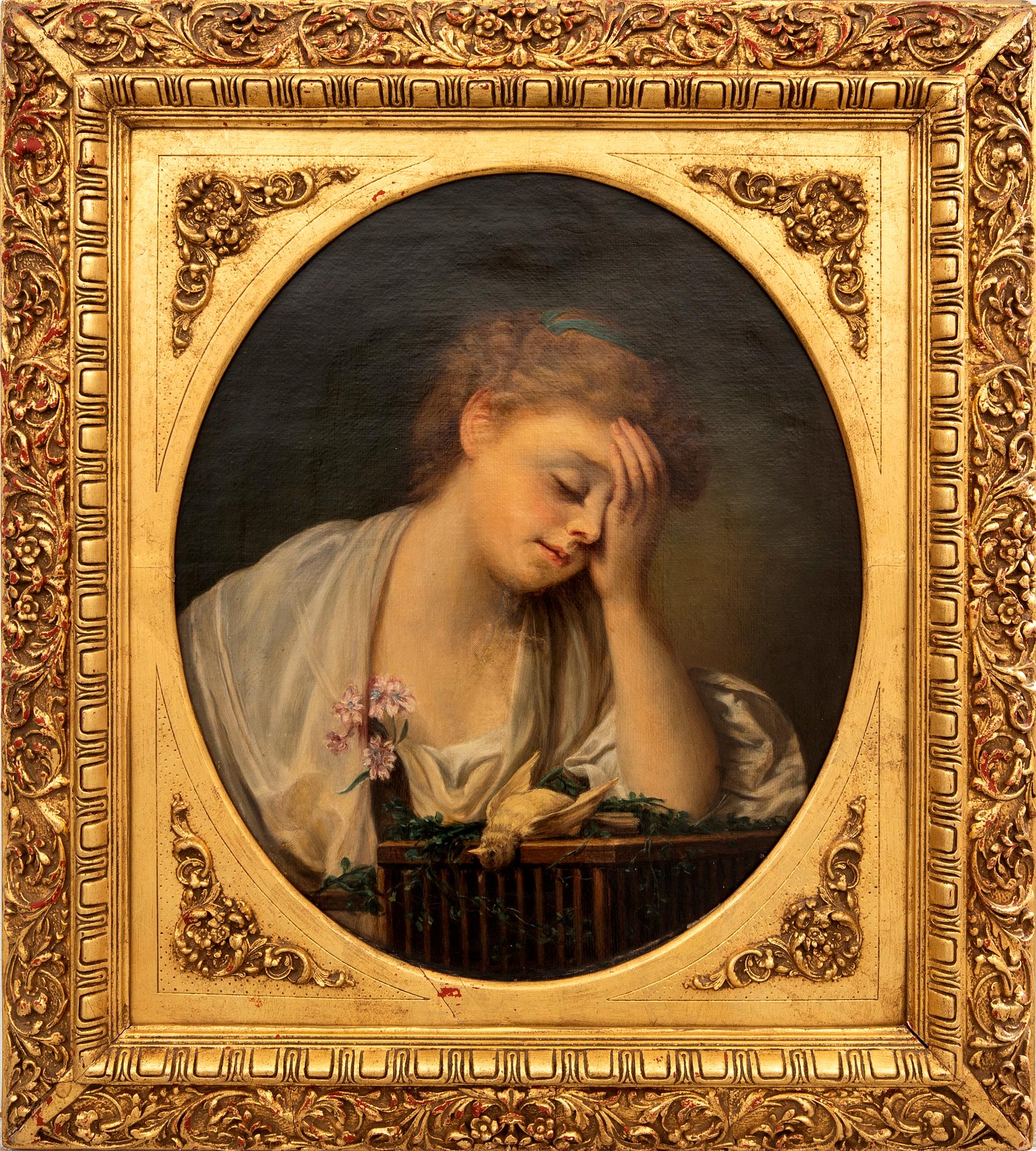 Jean-Baptiste Greuze, copy after, The Dead Bird.