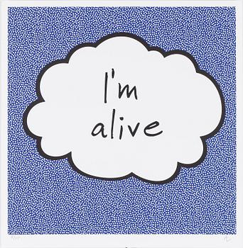 JOAKIM ALLGULANDER, "I´m alive", färglitografi, monogramsignerad, numrerad 15/75.