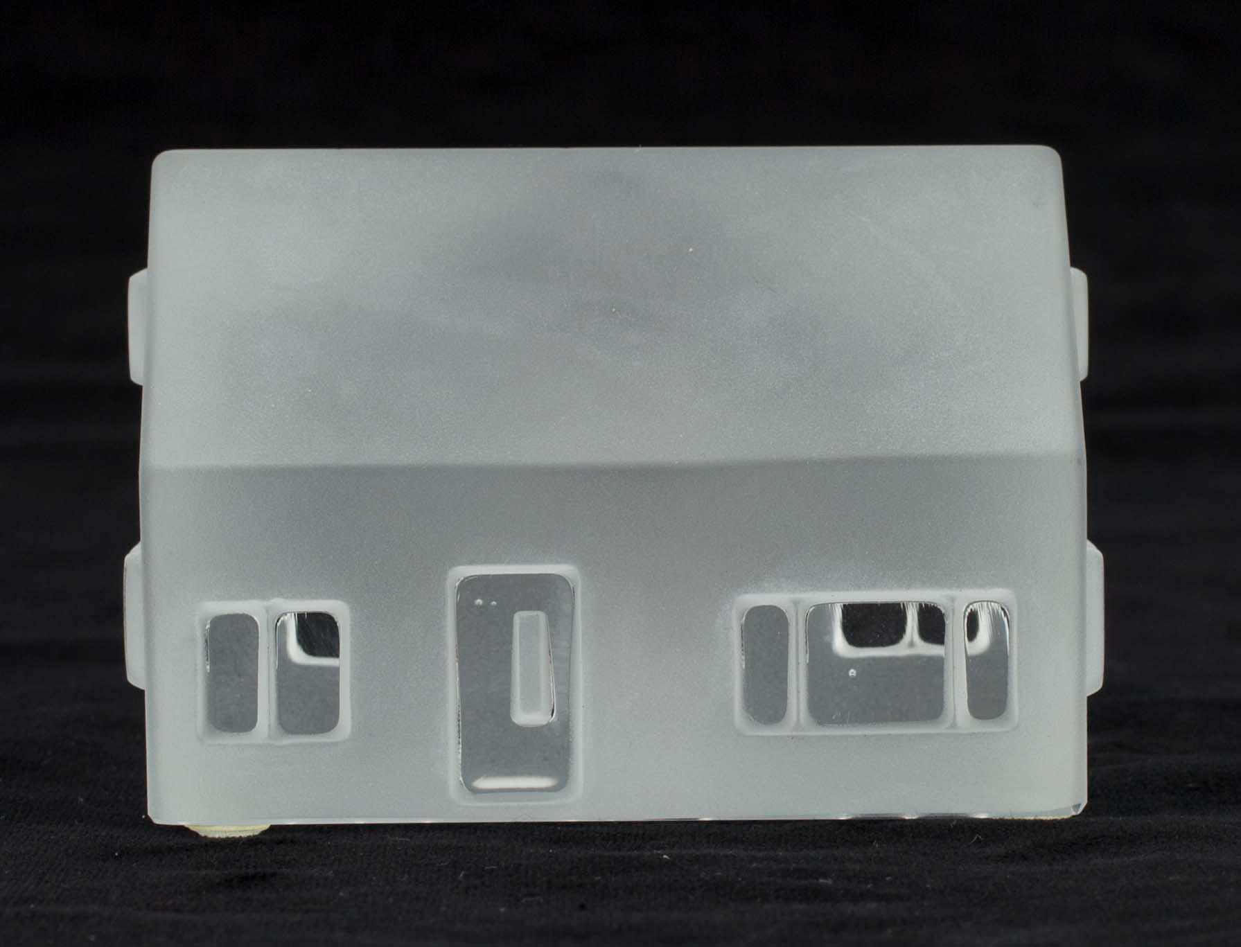SKULPTURER, 3 st, glas" Iittala Byn", sign och numr. Jorma Vennola, 1993, 1994, 1995.