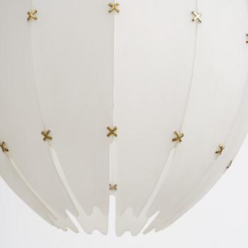 Hans Bergström, taklampa, modell "57", Swedish Modern, ateljé Lyktan, Åhus, 1950-tal.
