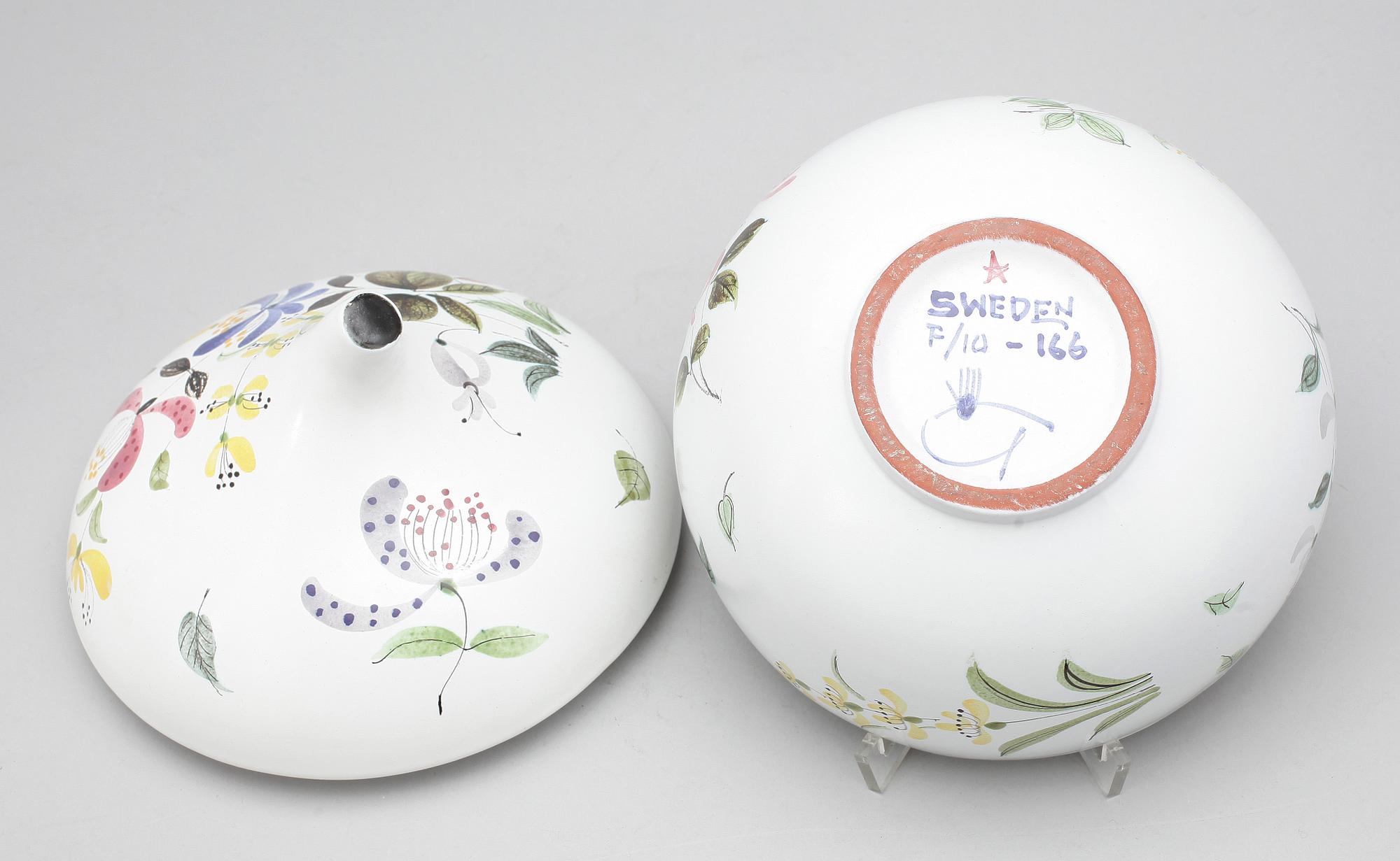 TERRIN, fajans, Stig Lindberg, Gustavsberg Studio 1940-50-tal.