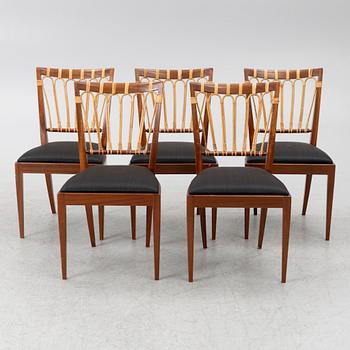 Josef Frank, Five model 1165 chairs, Svenskt Tenn.