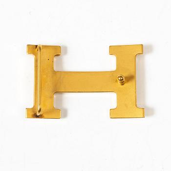 Hermès, Belt, 2 pieces with a buckle.