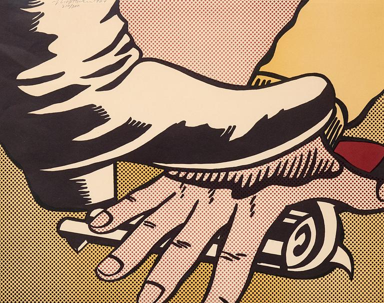 Roy Lichtenstein, "Fot and Hand".