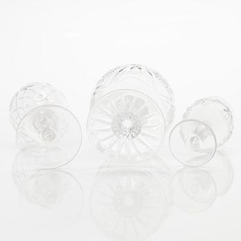 A 66-piece set of glassware, late 20th century.