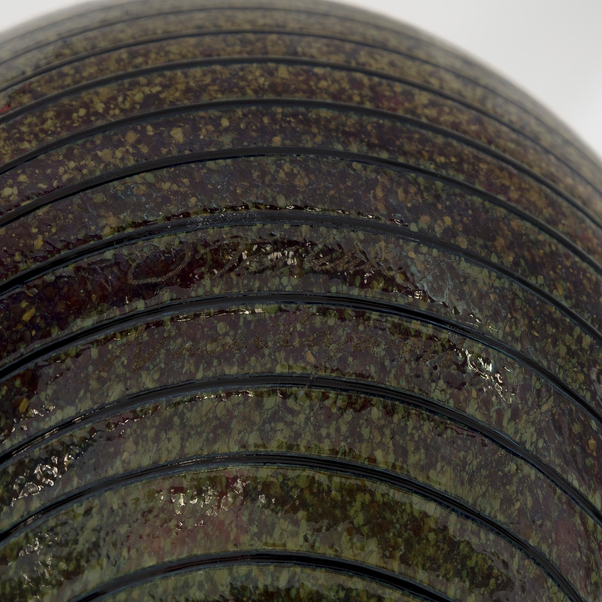 Oiva Toikka, a glass bird, 'Pheasant', signed O. Toikka Nuutajärvi.